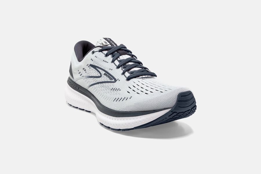 Brooks Running Shoes - Glycerin 19 Road Womens - White/Grey - KRM-308792